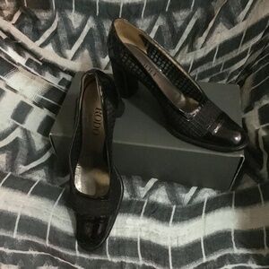 RODO Firenze 9 (39) Black chunky heels